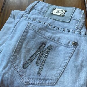 Guess by Marciano White 3/4 length jeans
